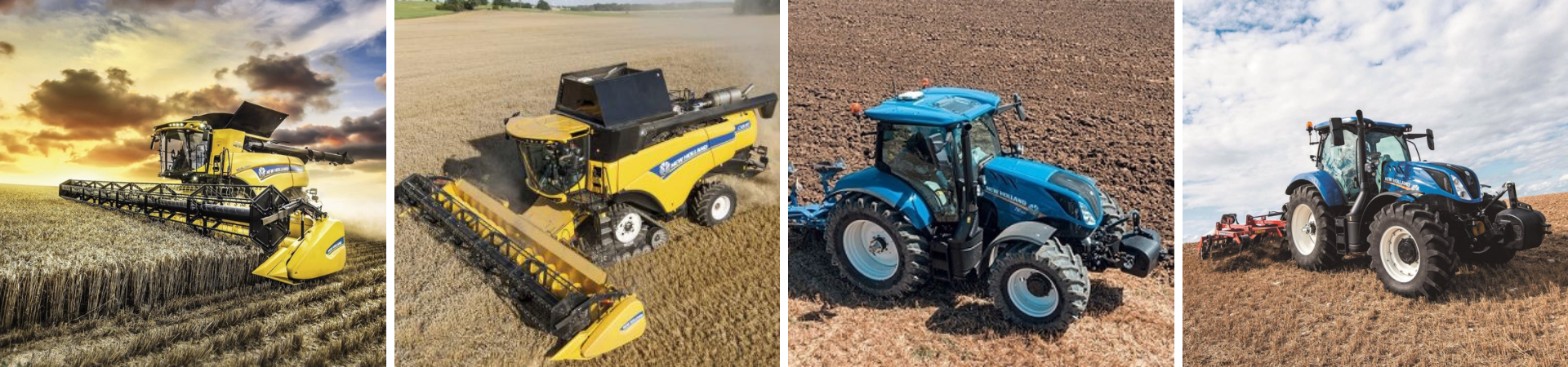 New Holland traktor og høstmaskiner